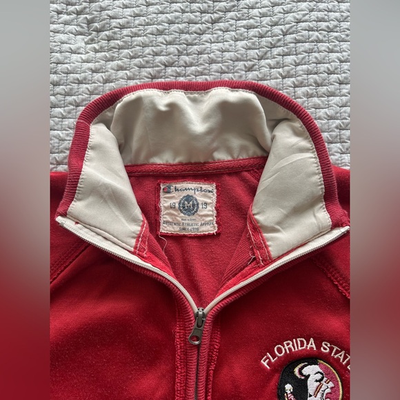 Champion Florida State Seminoles Embroidered Full Zip Jacket Size M - Picture 9 of 9